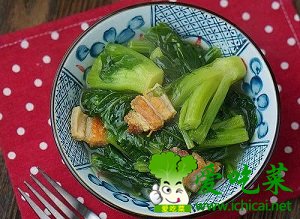 家常菜油渣春菜煲
