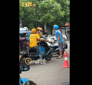 最新無間道!兩騎手起爭執(zhí)都以為來勸架的是自己人