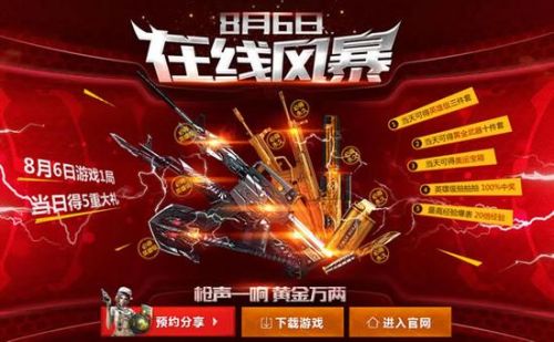CF8月6日在線風(fēng)暴活動網(wǎng)址鏈接 CF在線風(fēng)暴活動匯總