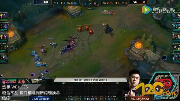 LPL2016夏季賽LGDvsVG 韋神韋魯斯證明自己 LPL2016夏季賽LGDvsVG 韋神韋魯斯證明自己